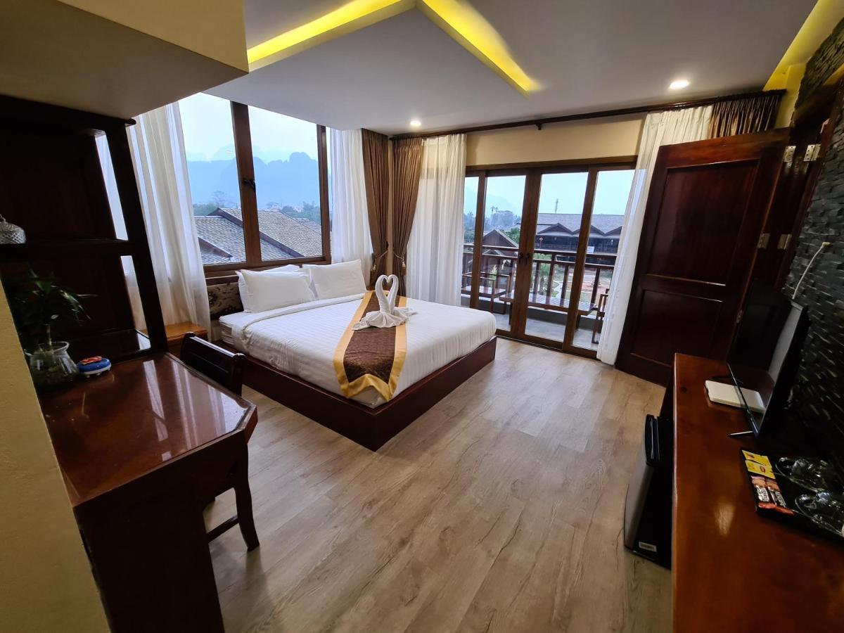 Lisha Garden Resort Hotel Vang Vieng Eksteriør billede