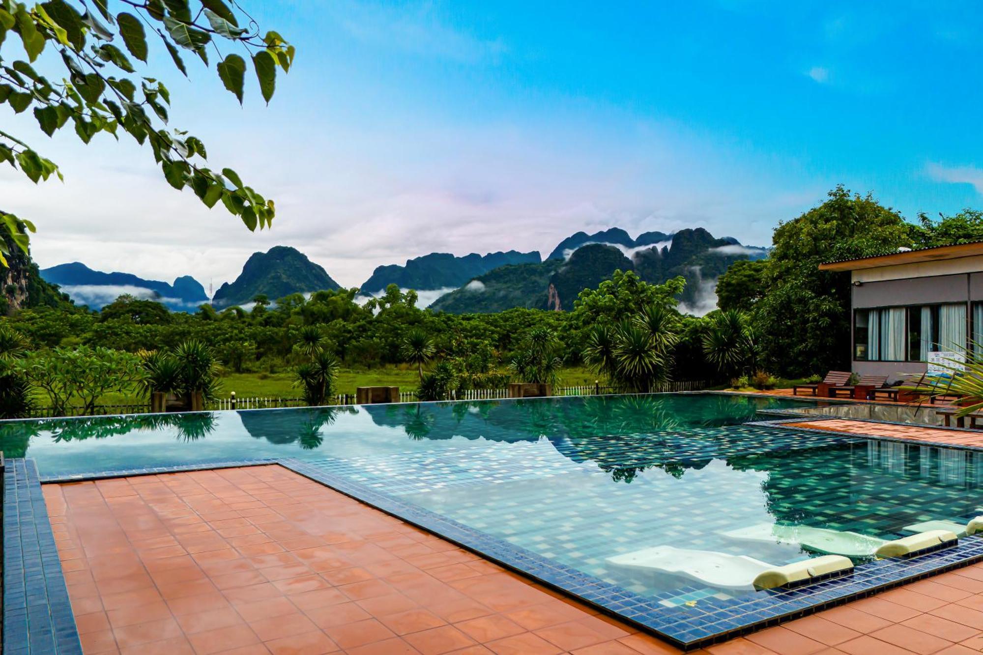 Lisha Garden Resort Hotel Vang Vieng Eksteriør billede